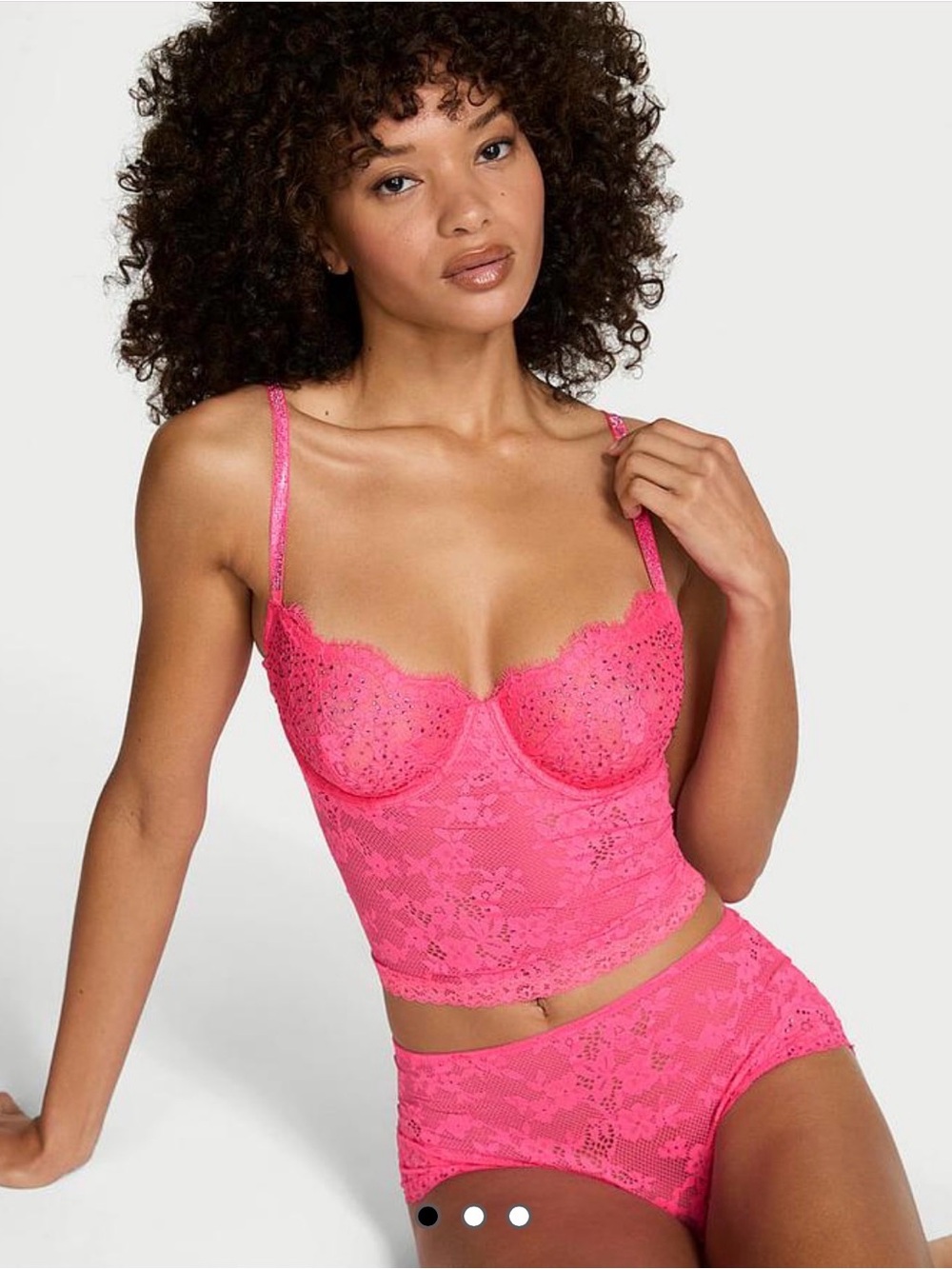 NWT Wicked Twinkle Lace Cami & Shortie Set